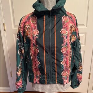 FARM Rio Green windbreaker with exclusive print